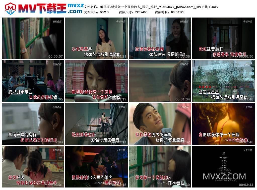 解伟苓-感觉做一个孤独的人_国语_流行_MD304672